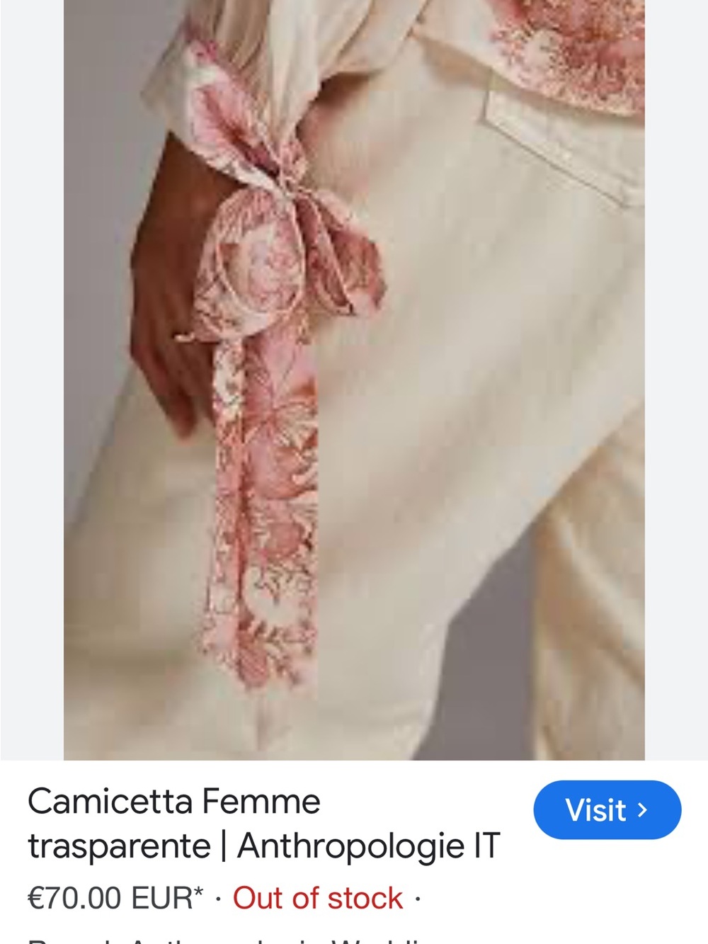 Anthropologie Forever That Girl Silk floral blouse with bow sleeves and camisole - Picture 3 of 13